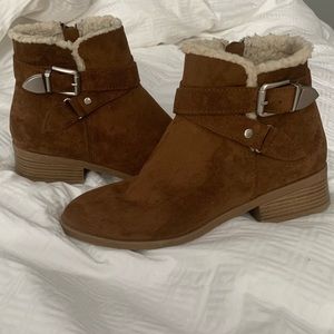 Booties; Forever 21; Brown; Size 7; LIKE NEW; $7